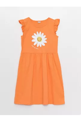 Платье LC Waikiki, Цвет: Оранжевый, Размер: 4-5 лет