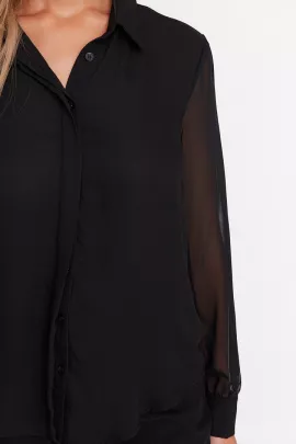 Рубашка TRENDYOLMILLA, Цвет: Черный, Размер: 34, изображение 4