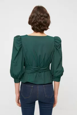Блузка TRENDYOLMILLA, Цвет: Зеленый, Размер: 36, изображение 5