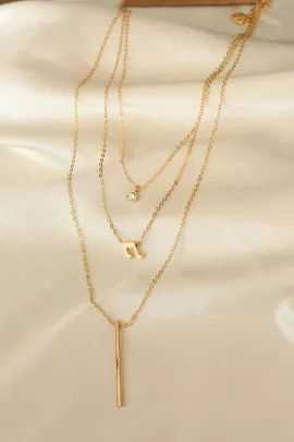 Ожерелье Ebijuteri, Цвет: Золотой, Размер: STD