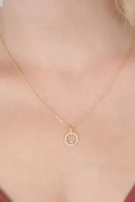 Ожерелье и серьги Ebijuteri, Цвет: Золотой, Размер: STD