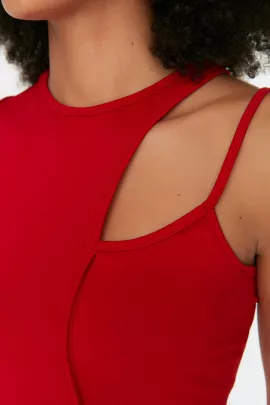Блузка TRENDYOLMILLA, Цвет: Красный, Размер: XS, изображение 4