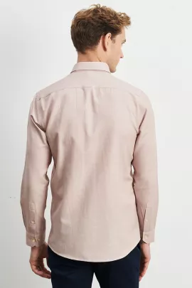Рубашка ALTINYILDIZ CLASSICS, Цвет: Бежевый, Размер: 2XL, изображение 6