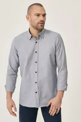 Рубашка ALTINYILDIZ CLASSICS, Цвет: Серый, Размер: M
