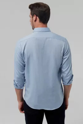 Рубашка D'S Damat, Цвет: Голубой, Размер: 2XL, изображение 4