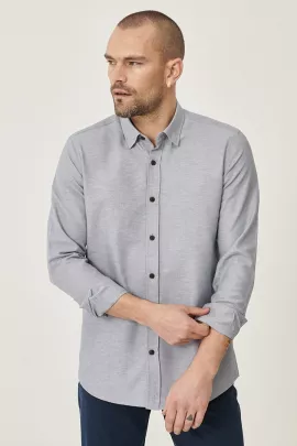Рубашка ALTINYILDIZ CLASSICS, Цвет: Серый, Размер: M, изображение 3