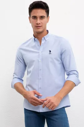 Рубашка US POLO ASSN, Цвет: Голубой, Размер: XL, изображение 3