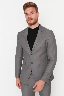 Пиджак TRENDYOL MAN, Цвет: Серый, Размер: 48