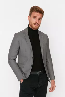 Пиджак TRENDYOL MAN, Цвет: Серый, Размер: 48, изображение 4