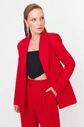 Пиджак TRENDYOLMILLA, Цвет: Красный, Размер: 34