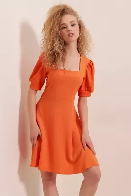 Платье Bigdart, Цвет: Оранжевый, Размер: S