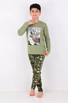 Пижамный комплект vitmo, Цвет: Зеленый, Размер: 6 лет, изображение 2