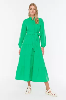 Платье TRENDYOL MODEST, Цвет: Зеленый, Размер: 38, изображение 4