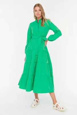 Платье TRENDYOL MODEST, Цвет: Зеленый, Размер: 36