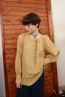 Блузка Allday, Цвет: Желтый, Размер: S, изображение 5