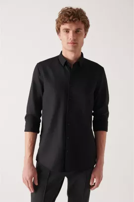 Рубашка AVVA, Цвет: Черный, Размер: S, изображение 3