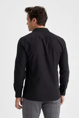 Рубашка DeFacto, Цвет: Черный, Размер: L, изображение 5