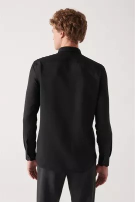 Рубашка AVVA, Цвет: Черный, Размер: S, изображение 4