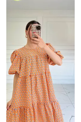 Платье Hotfashion, Цвет: Оранжевый, Размер: L, изображение 2