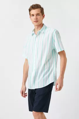 Рубашка Koton, Цвет: Зеленый, Размер: XL, изображение 2