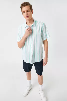 Рубашка Koton, Цвет: Зеленый, Размер: 2XL