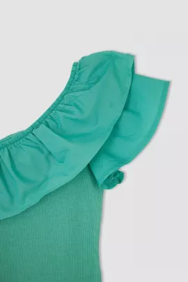 Блузка DeFacto, Цвет: Зеленый, Размер: 9-10 лет, изображение 2