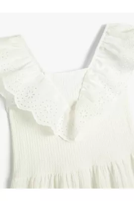 Платье Koton, Цвет: Белый, Размер: 6-7 лет, изображение 3