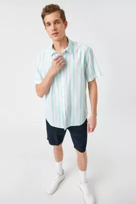 Рубашка Koton, Цвет: Зеленый, Размер: XL