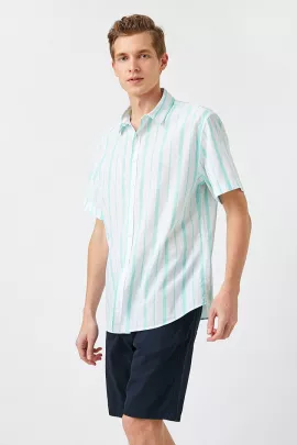 Рубашка Koton, Цвет: Зеленый, Размер: 2XL, изображение 2