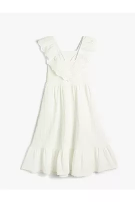 Платье Koton, Цвет: Белый, Размер: 6-7 лет, изображение 2
