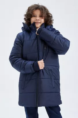 Куртка   DeFacto, Цвет: Темно-синий, Размер: 4-5 лет, изображение 4
