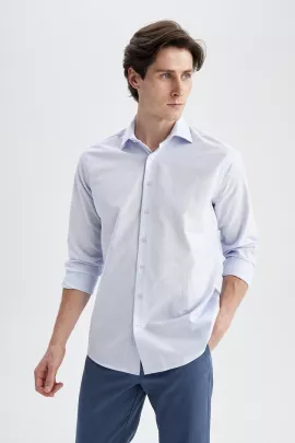 Рубашка DeFacto, Цвет: Голубой, Размер: XL, изображение 3