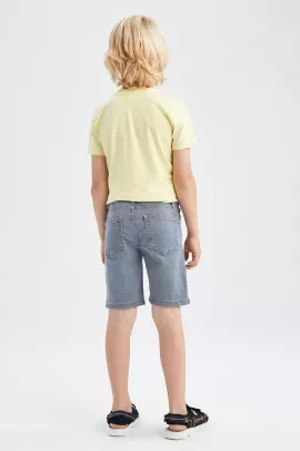 Джинсовые шорты-бермуды DeFacto, Цвет: Индиго, Размер: 8-9 лет, изображение 3