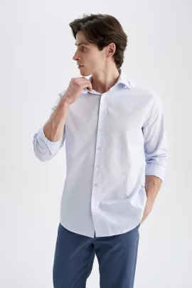Рубашка DeFacto, Цвет: Голубой, Размер: XL, изображение 4