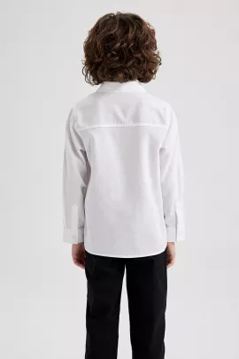 Рубашка DeFacto, Цвет: Белый, Размер: 9-10 лет, изображение 5