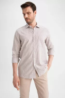 Рубашка DeFacto, Цвет: Бежевый, Размер: 2XL