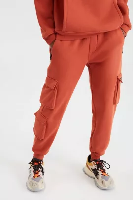 Спортивные штаны Grimelange, Цвет: Коричневый, Размер: M, изображение 2
