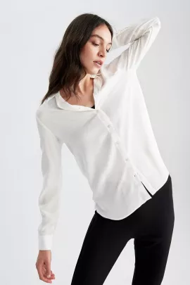 Рубашка DeFacto, Цвет: Белый, Размер: L, изображение 4