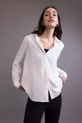 Рубашка DeFacto, Цвет: Белый, Размер: L
