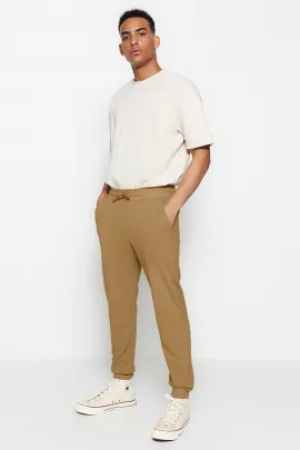 Спортивные штаны TRENDYOL MAN, Цвет: Коричневый, Размер: 2XL, изображение 4