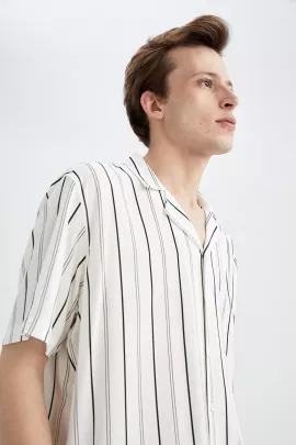 Рубашка DeFacto, Цвет: Экрю, Размер: M, изображение 4