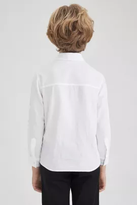 Рубашка DeFacto, Цвет: Белый, Размер: 10-11 лет, изображение 4