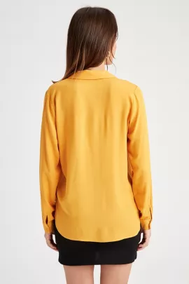 Блузка DeFacto, Цвет: Желтый, Размер: S, изображение 4