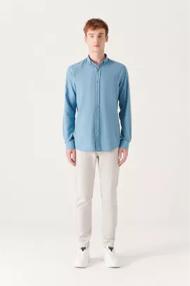 Рубашка AVVA, Цвет: Индиго, Размер: M, изображение 5