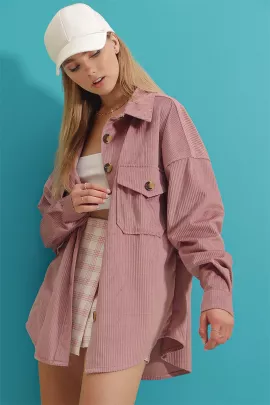Рубашка Trend Alaçatı Stili, Цвет: Розовый, Размер: M, изображение 3