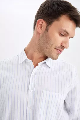 Рубашка DeFacto, Цвет: Белый, Размер: 3XL, изображение 3