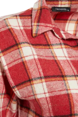 Рубашка TRENDYOLMILLA, Цвет: Красный, Размер: 34, изображение 5