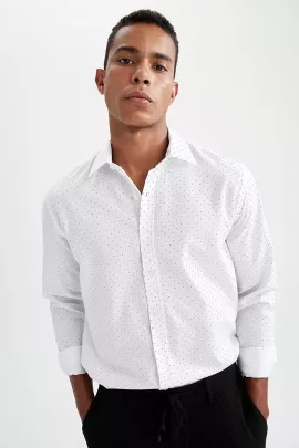 Рубашка DeFacto, Цвет: Белый, Размер: XL, изображение 4