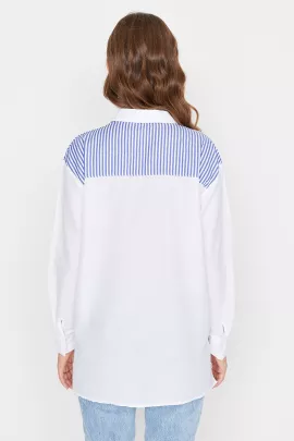Рубашка TRENDYOLMILLA, Цвет: Белый, Размер: 34, изображение 5