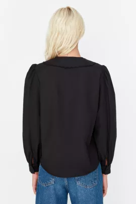 Рубашка TRENDYOLMILLA, Цвет: Черный, Размер: 36, изображение 3